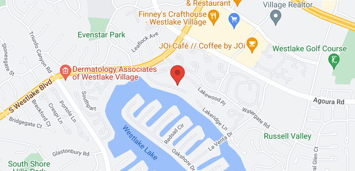 map of 2605 Northshore Westlake Village, CA 91361
